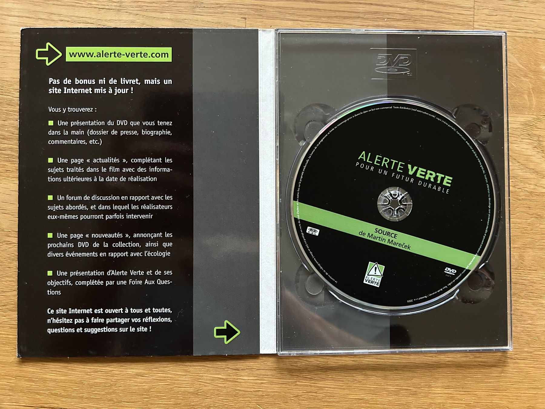 Tutti i DVDs: ALERTE VERTE POUR UN FUTUR DURABLE – Usato da St-Cierges venduto da Crisi53 2