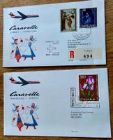 SWISSAIR 2 Erstflug Briefe Zurich - Warschau 1965