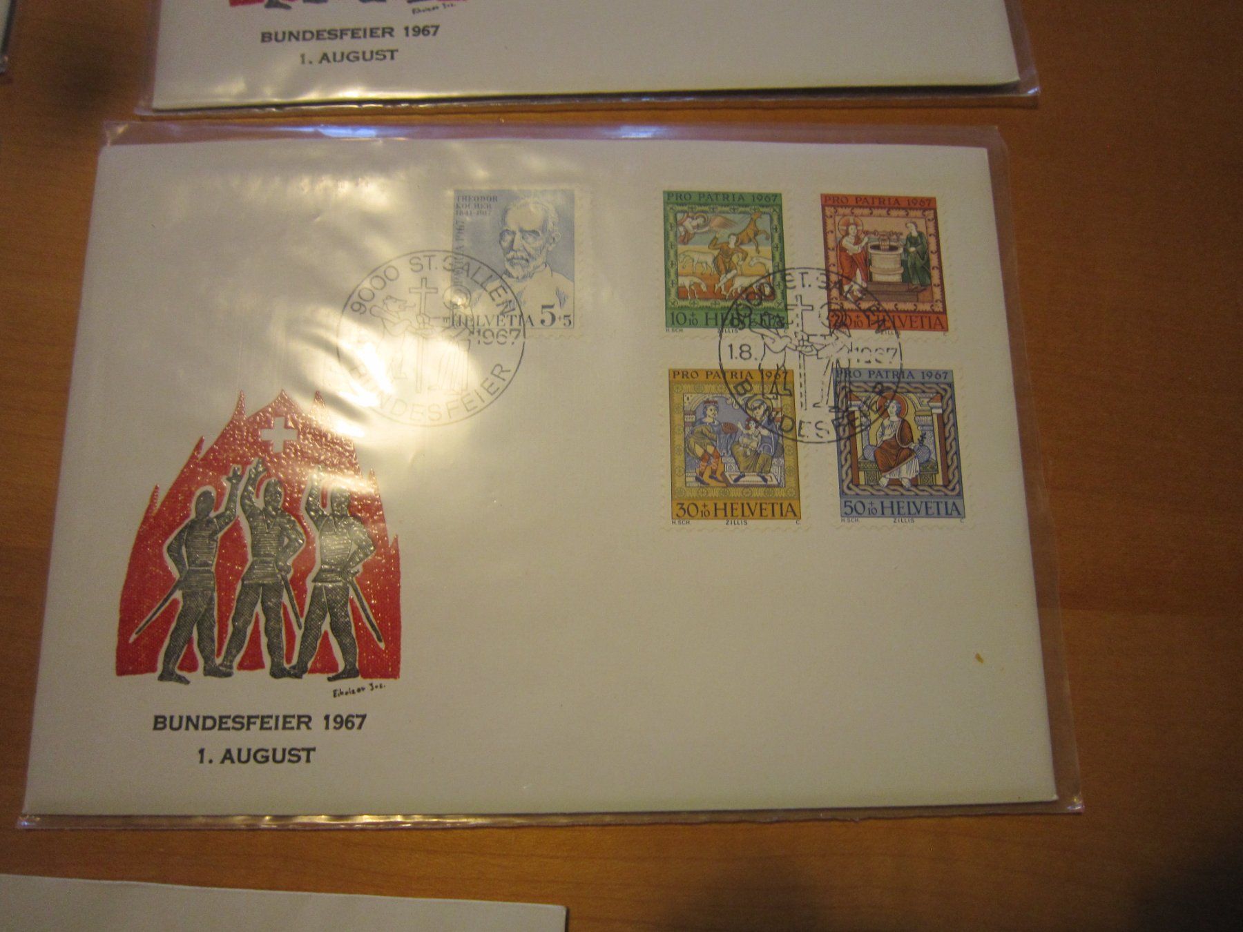 Tutti i francobolli: PP 1967 FDC und 4 x 1.er August – Usato da Gordola venduto da Polentaefung 4