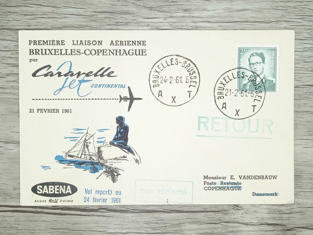 TR77 Enveloppe + Timbre Belgique 1967 Theme Aviation (Gebraucht) in ...