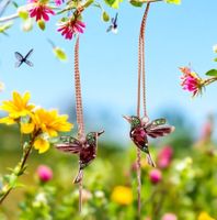 Boucles d'oreille en forme de colibri