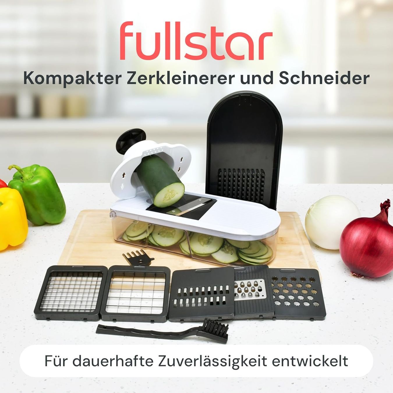 Elettrodomestici da cucina: Gemüseschneider Set mit Mandoline und Auffangbehälter – Nuovo e nell'imballaggio originale da St. Gallen venduto da sch_zsz7 1