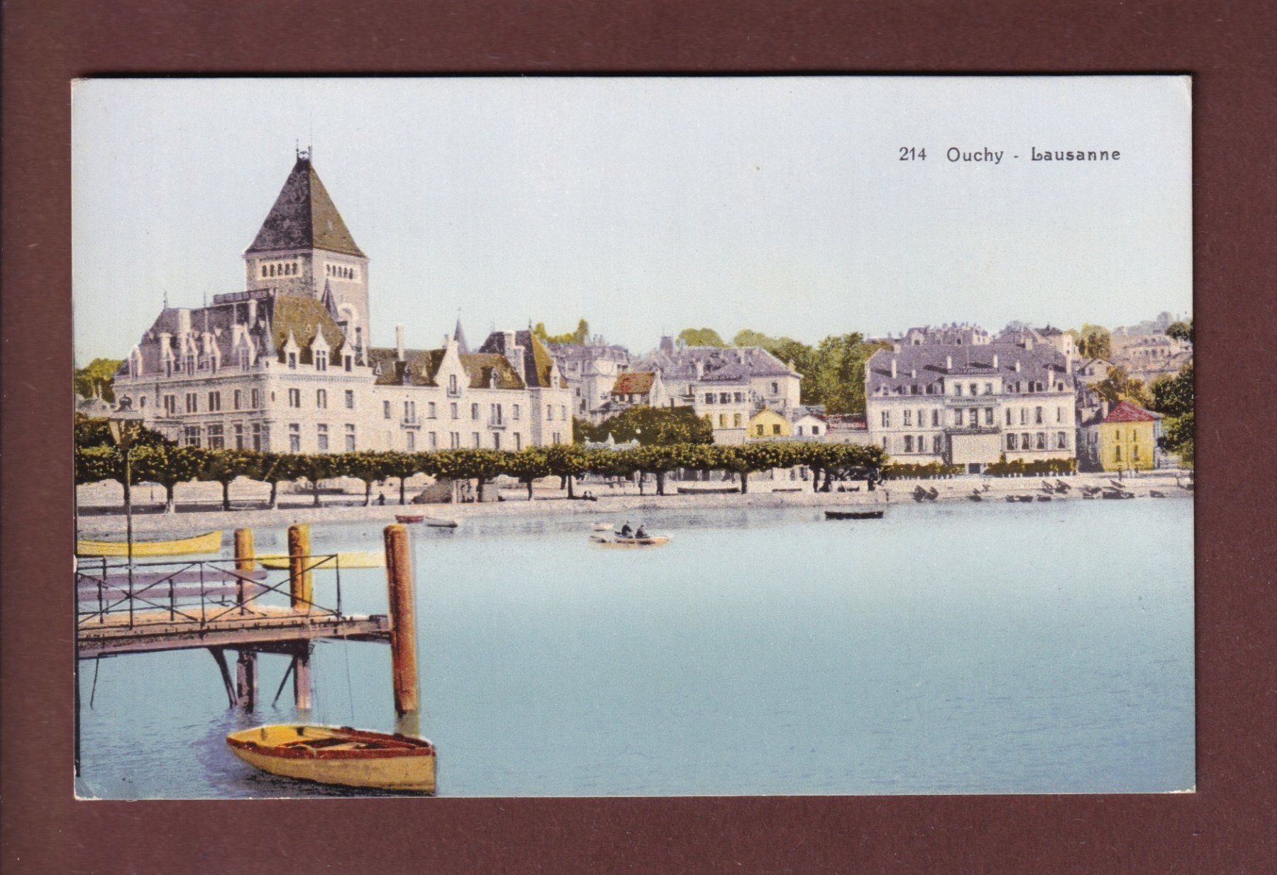 Cartoline postali: LAUSANNE - Ouchy - Château – Usato da Pully venduto da nicecards