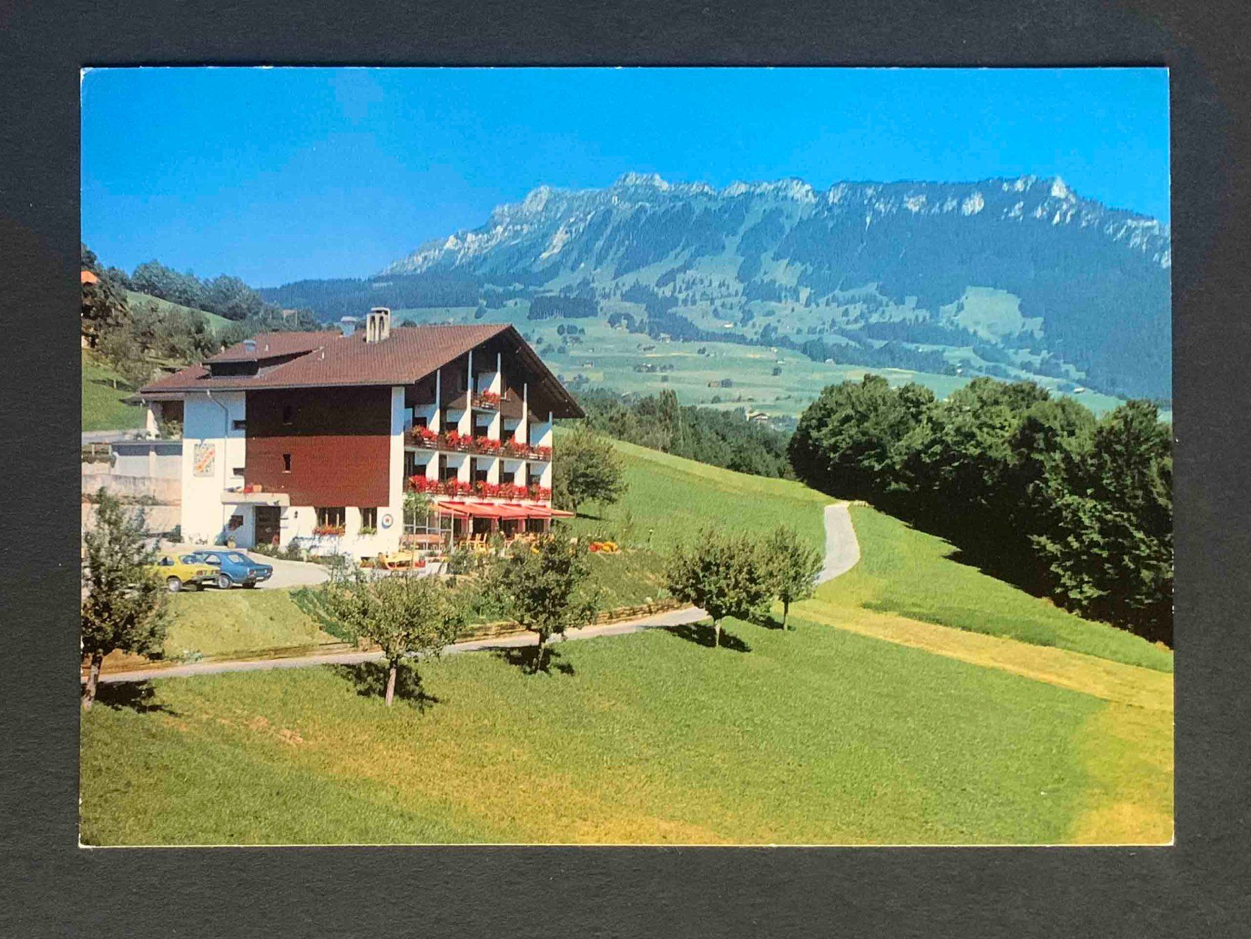 Cartoline postali: AK AESCHLEN ob Gunten Hotel Rest Panorama – Usato da Goldau venduto da artelier1