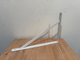 10 Stk. Weisse Wandtablartträger / Regalträger, Winkel