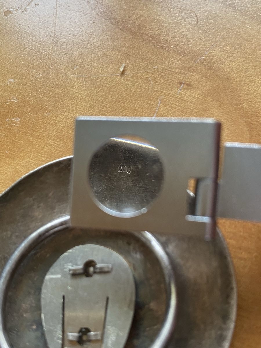 Spille & Fermagli: Vintage Brosche 800 Silber – Usato da Birr venduto da Vintage-Liebhaber 3
