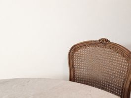 4er-Set Stühle im Louis-XV-Stil mit Wiener Geflecht