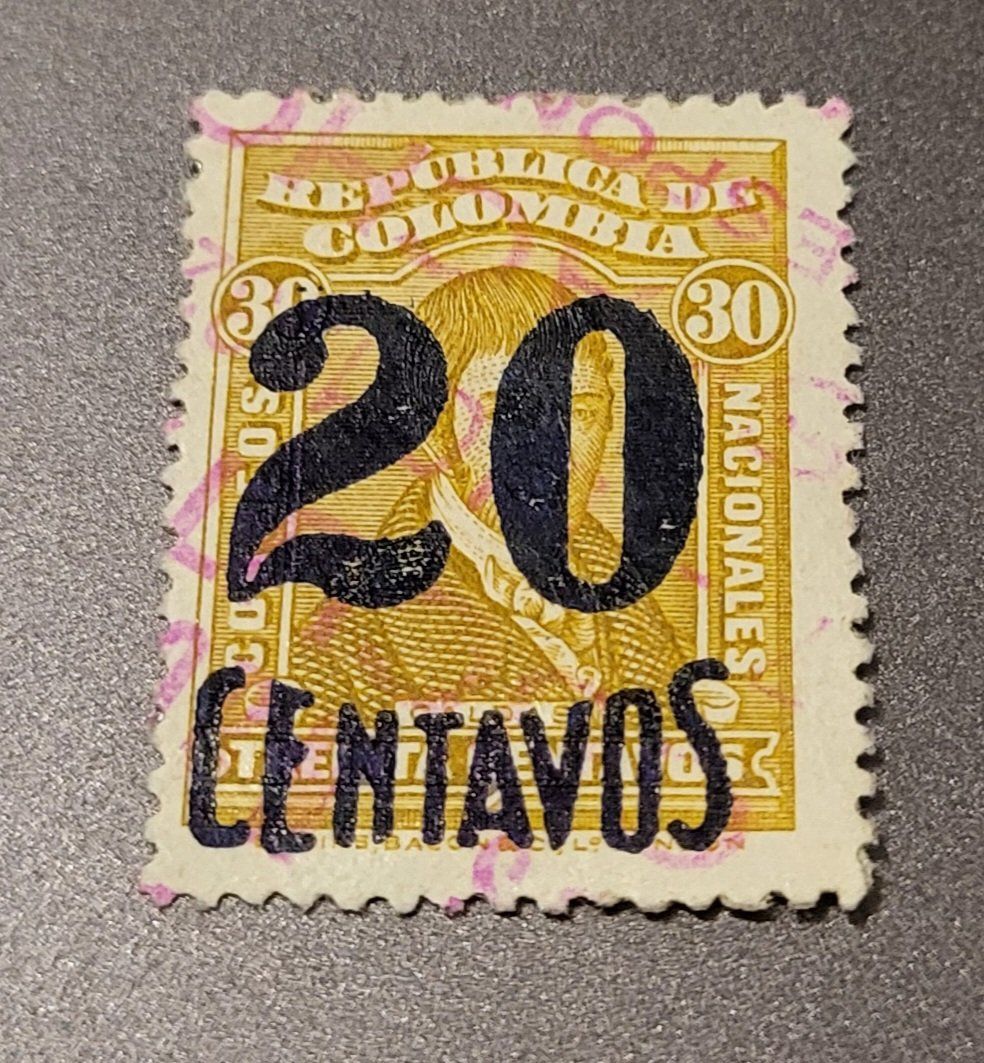 Tous les timbres: Kolumbien 1932 alte briefmarke – D'occasion à St Gallen par Stampsalshobby