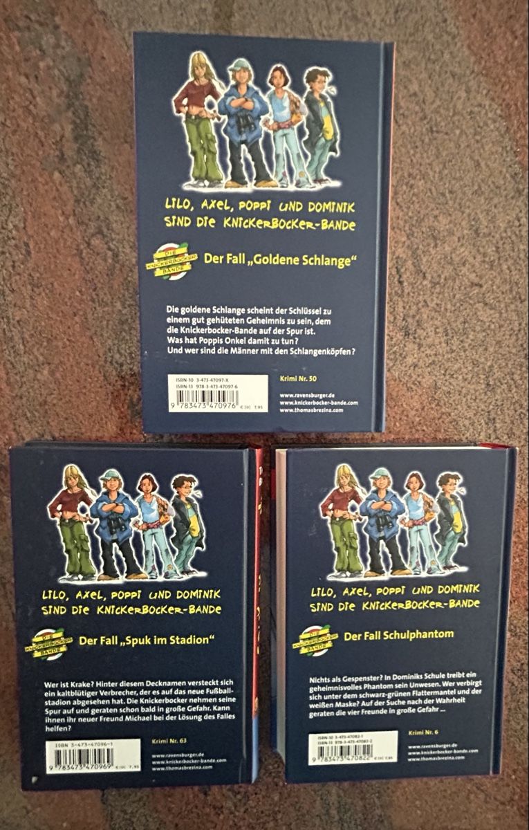 Libri: 3x Knickerbocker Bande Bücher von Thomas Brezina – Usato da Niederurnen venduto da Chr_ccd7 1