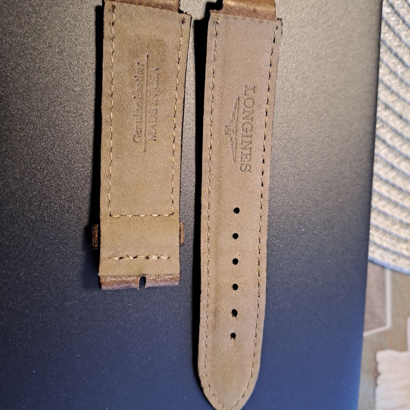 Bracciali & Braccialetti: Longines Uhren Armband Leder  – Nuovo (secondo la descrizione) da Neuhausen am Rheinfall venduto da Waly... 4