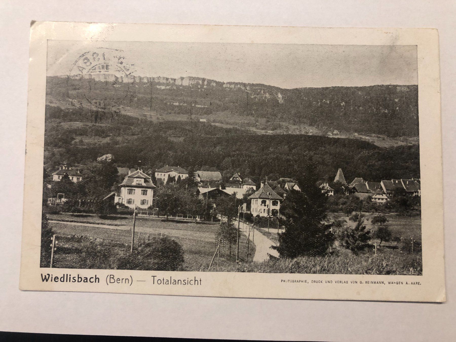 Ansichtskarten: Wiedlisbach (Bern)  - Totalansicht 1917 – Gebraucht aus Pfäffikon ZH von Waltoversand