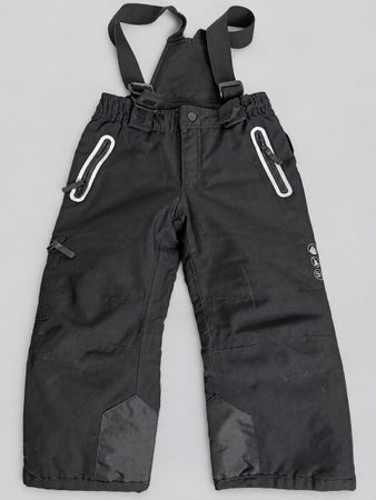 Pantalon de ski enfant noir avec bretelles taille 116