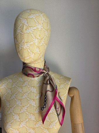  Céline Vintage Tuch aus Baumwolle 50×50cm