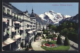 Interlaken, Partie am Höheweg mit Blick