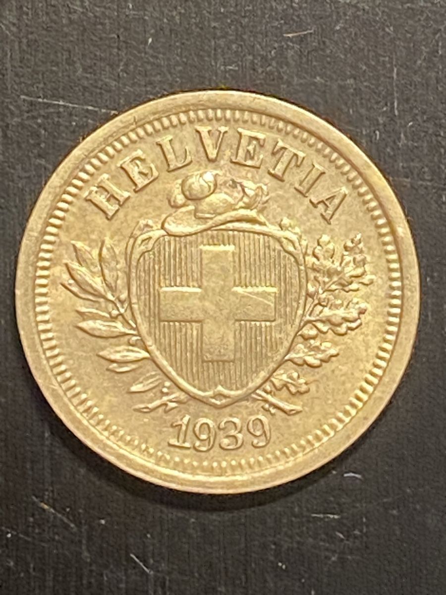 Alle Münzen: CH, 1 ct 1939 Bronze  – Gebraucht aus Corsier-sur-Vevey von Ginoarturo 1