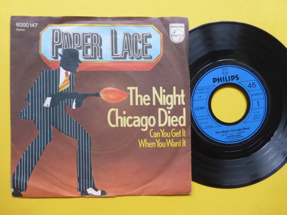 PAPER LACE 7" THE NIGHT CHICAGO DIED Kaufen auf Ricardo