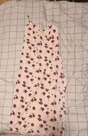 3/4 Sommerkleid mit Seitenschlitz