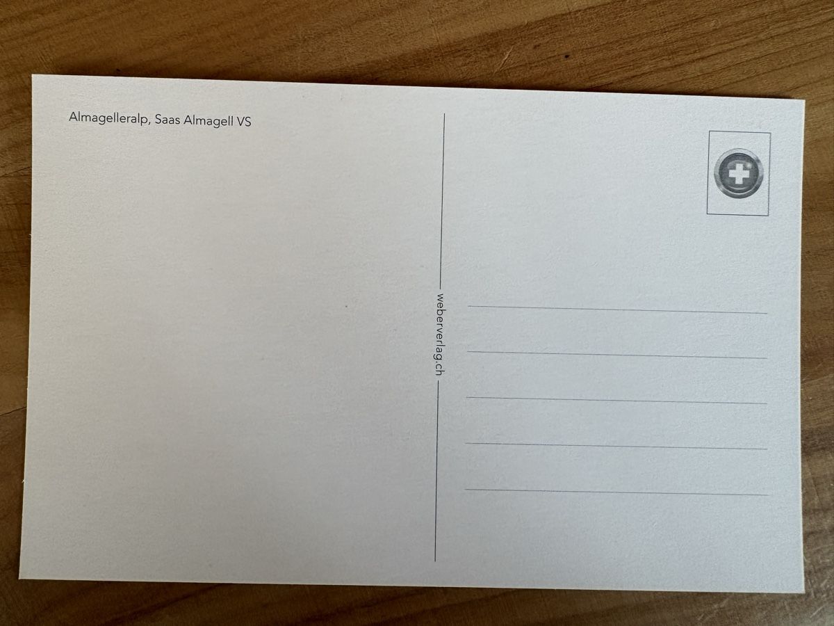 Cartoline postali: AK von Alamageller Alp Saas Almagell – Nuovo (secondo la descrizione) da Rümlang venduto da Kartenpost1 1