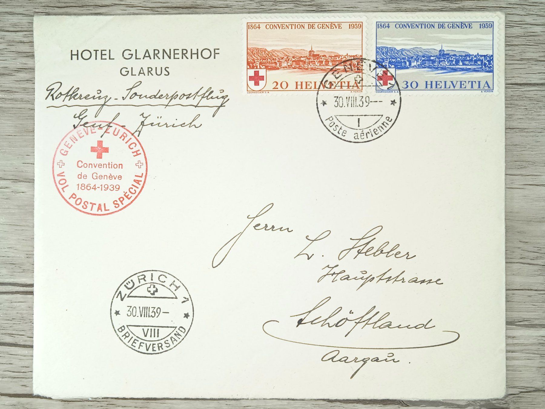 Tutti i francobolli: TR104 Enveloppe + Timbre Suisse 1939 – Usato da Cousset venduto da Patrick_Collections