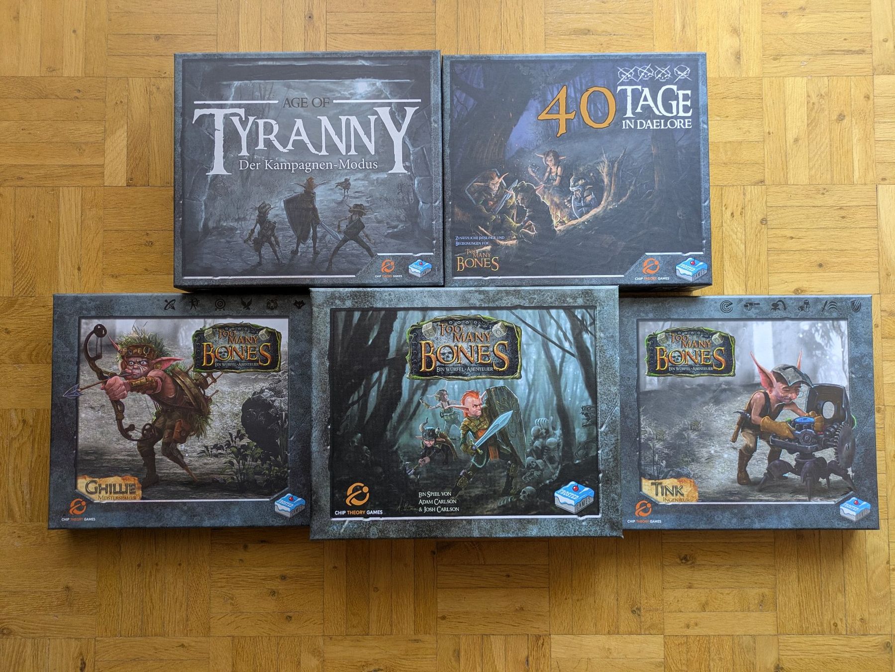 Spiele: Too Many Bones mit diversen Addons [Brettspiel] – Gebraucht aus Stalden (Sarnen) von Fenix2k