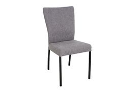 Gardeko Essstuhl Stoff grau Wohnzimmerstuhl Stuhl Stoff neu