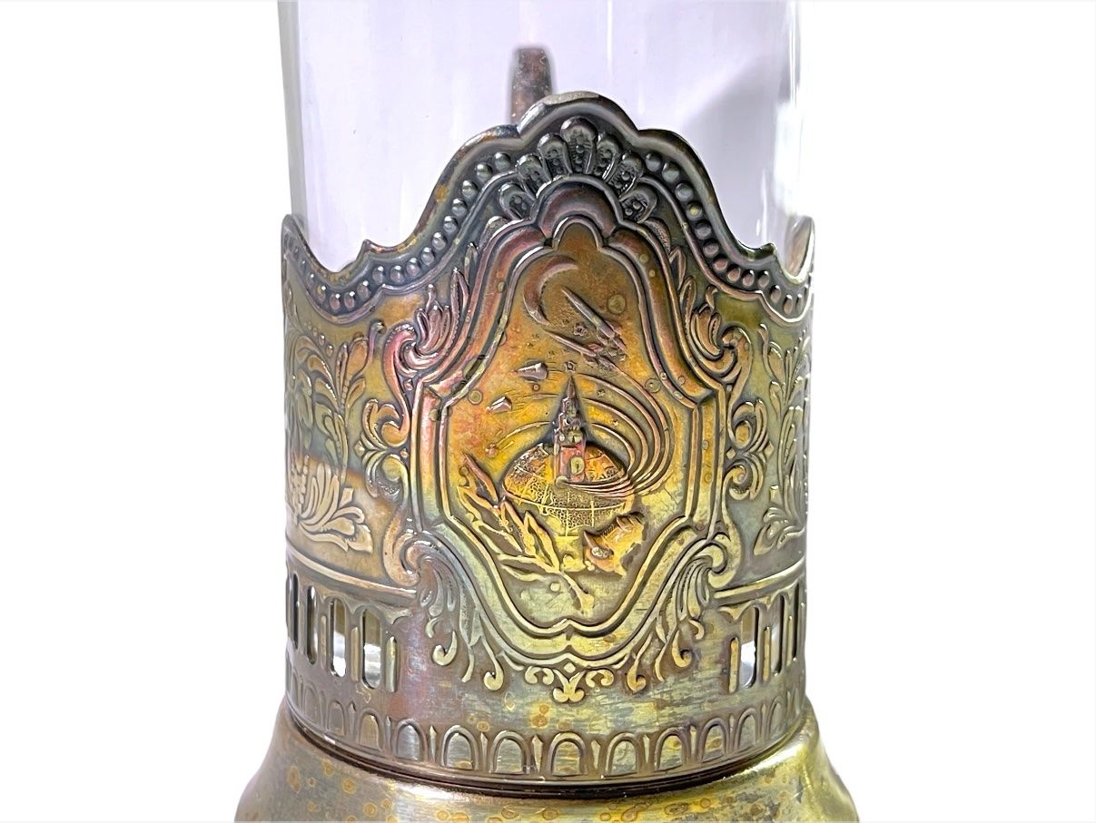 Tazze: Vintage Sowjetunion Raumfahrtprogramm Teeglas versilbert – Usato da Luzern venduto da woti-shop 4