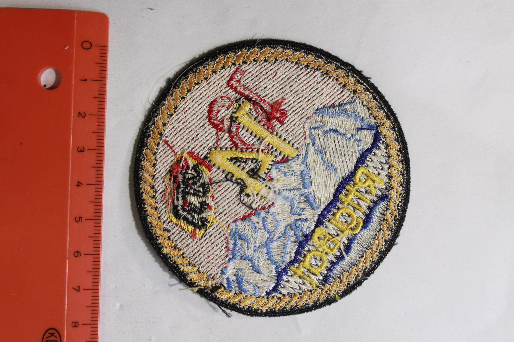 Schweizer Armee Placchette & Badge: 14 rttg bat – Usato da La plaine venduto da 762 1