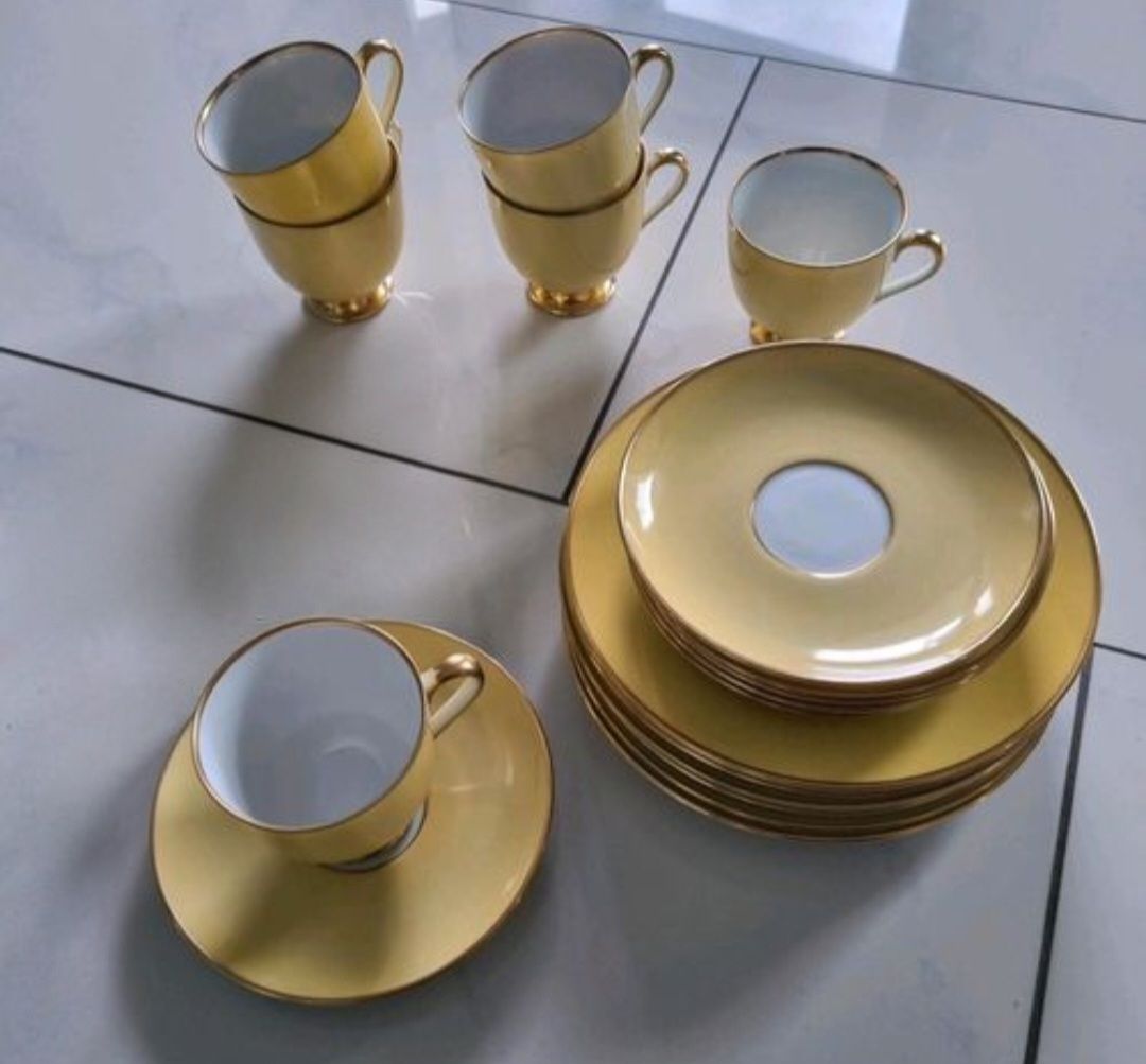 Fürstenberg Set di piatti: Fürstenberg "Fürstin Jazz" 6 Kaffeegedecke – Usato da Vaduz venduto da tin_gw57 2