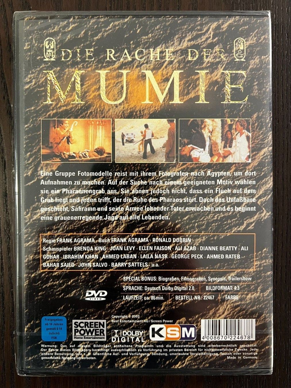 Alle DVDs: Die Rache der Mumie – Neu und originalverpackt aus Zürich von FilmFreunde 1