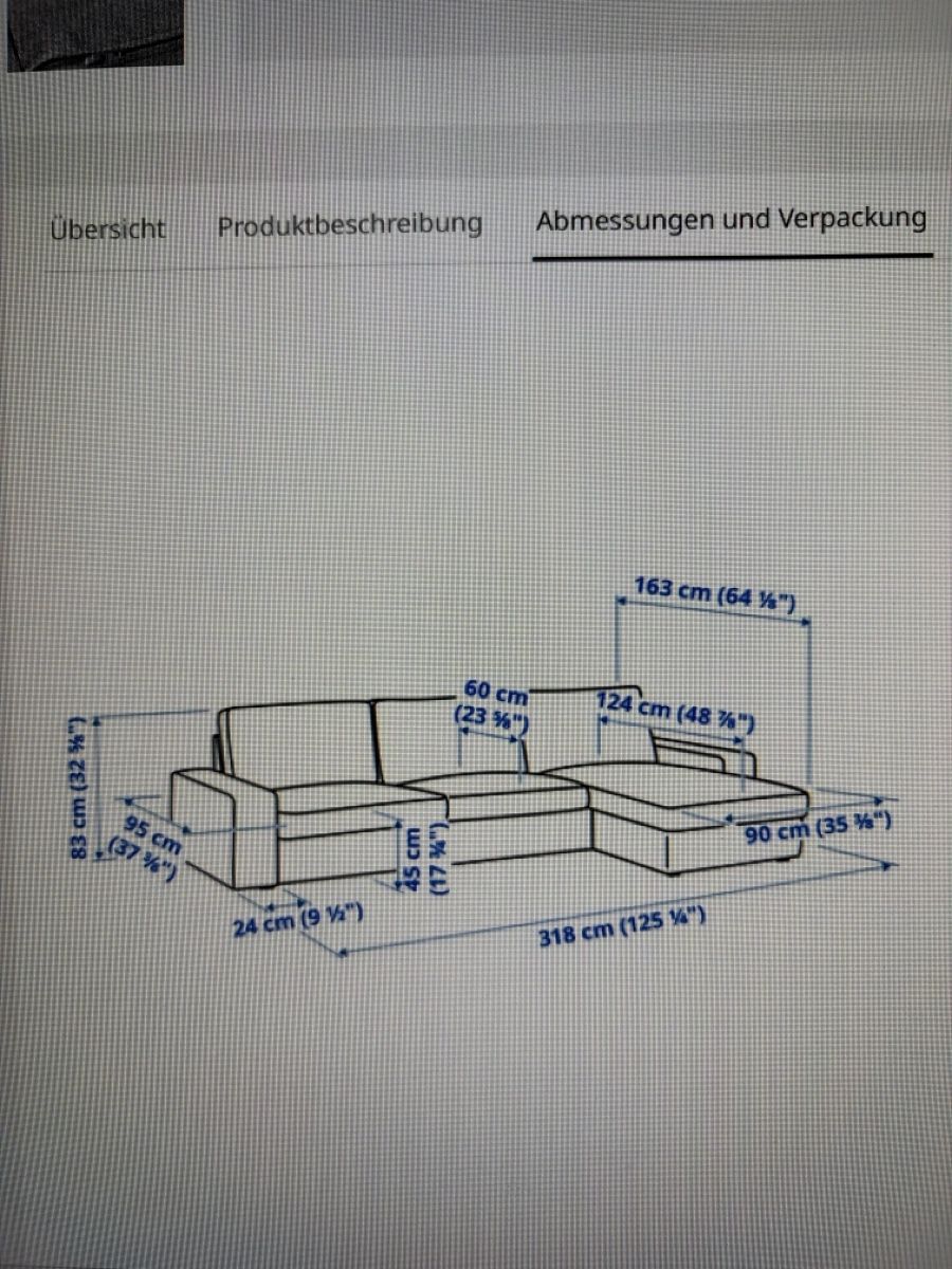 Ikea Sofas: Graues Stoff-Ecksofa  – Gebraucht aus Winterthur von julian12E 1