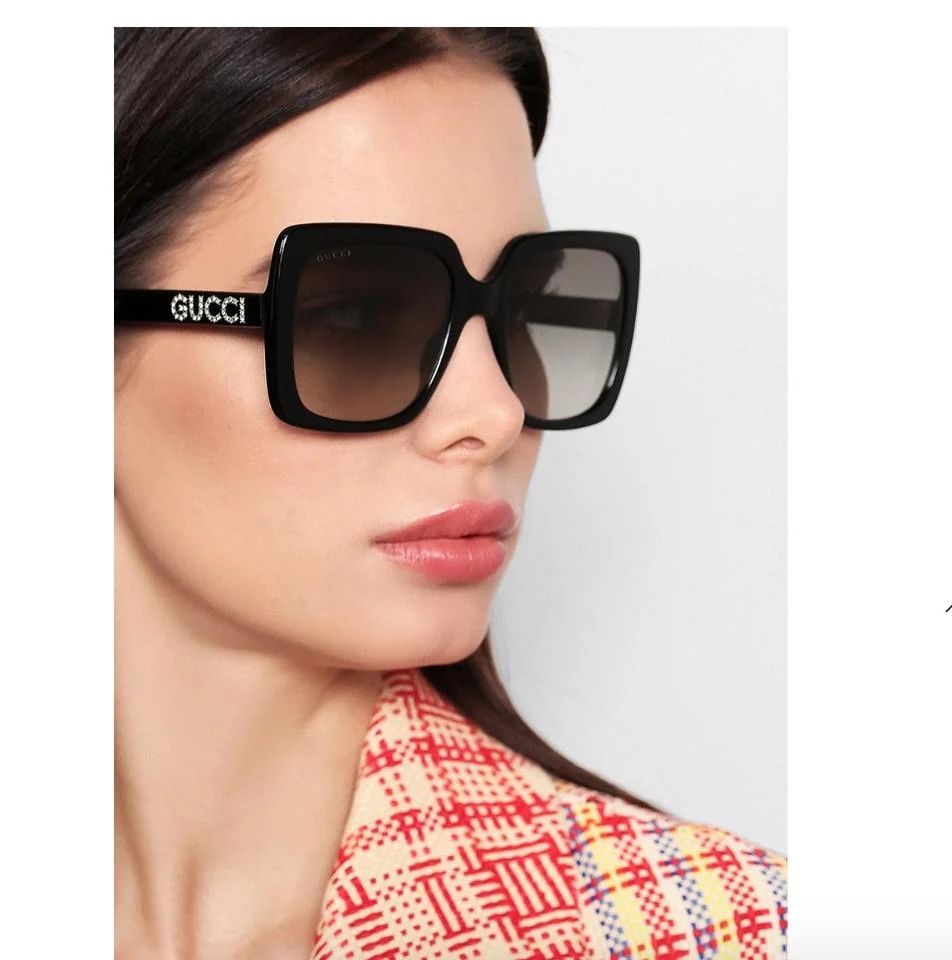 Gucci Occhiali & Lenti: Gucci Sonnenbrille mit crystal Logo schwarz – Nuovo e nell'imballaggio originale da Pfäffikon SZ venduto da EMMA0111 2