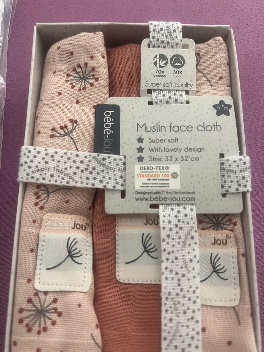Teli da bagno: Set baby Muslin bathcape +Tücher – Nuovo e nell'imballaggio originale da Triesen venduto da Yellow1818 1