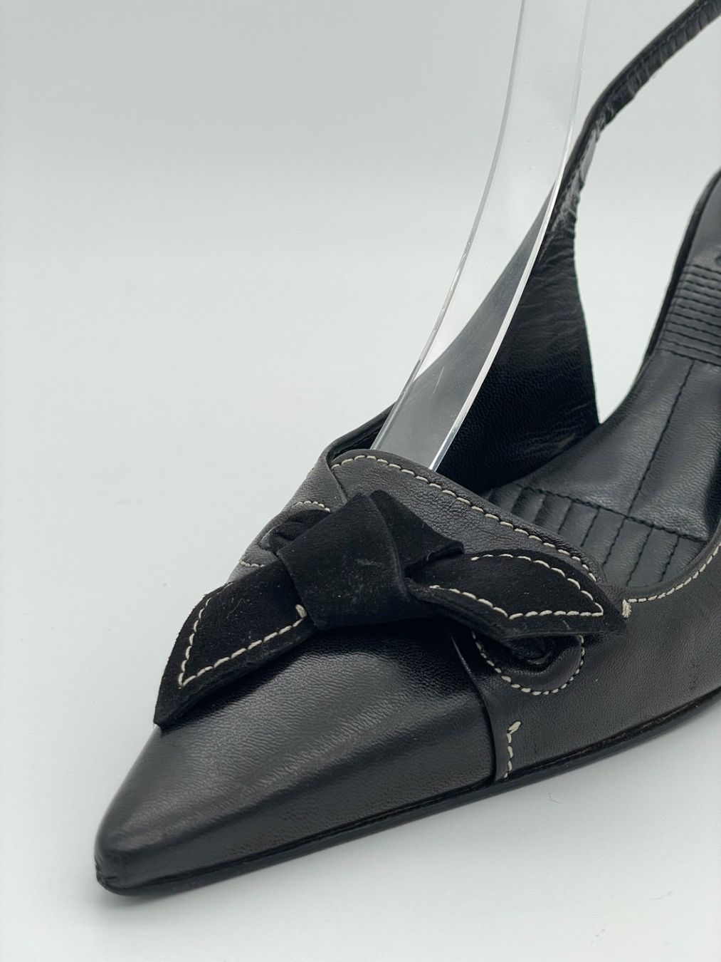Bally Scarpe da donna: Bally Pointed Toe Bow Slingback EU 38 Schwarz – Usato da Zürich venduto da shoe_shop 5