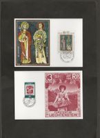 2 Maximumkarten Liechtenstein 1979 und 1980