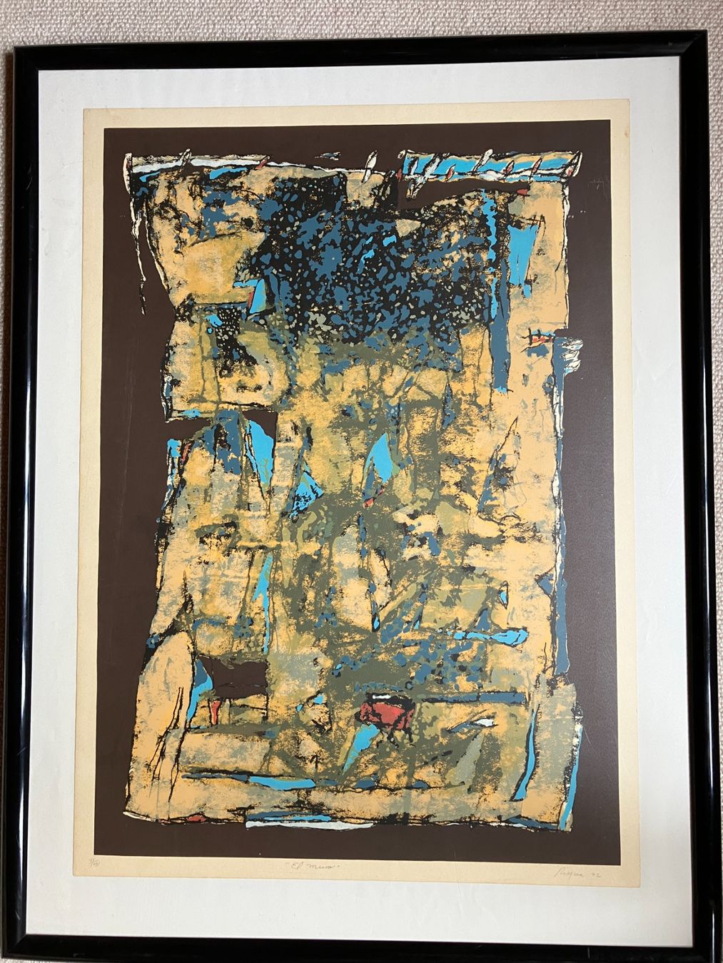 Grafica & Litografie: grosse abstrakte Litho, signiert – Usato da Männedorf venduto da Amleto3