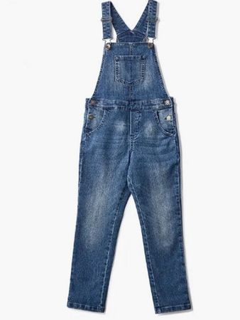 Denim Overalls Benetton - Cute Summer Outfit, Size S