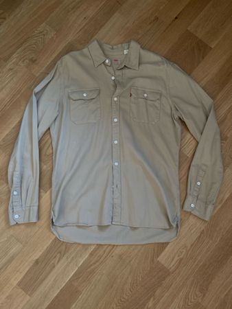 Levi's Hemd Herrenhemd beige Casual Top Gr. M, Sommer 47