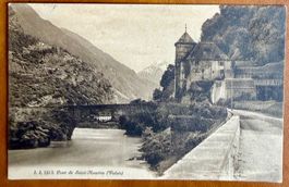St. Maurice - Le Pont & Le Château 1914