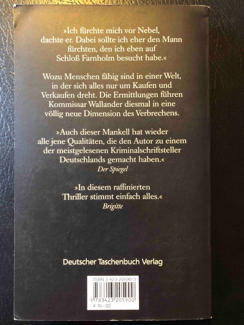 Libri: Vier Bände Wallander Romane von Henning Mankel – Usato da Balzers venduto da Anna101 3
