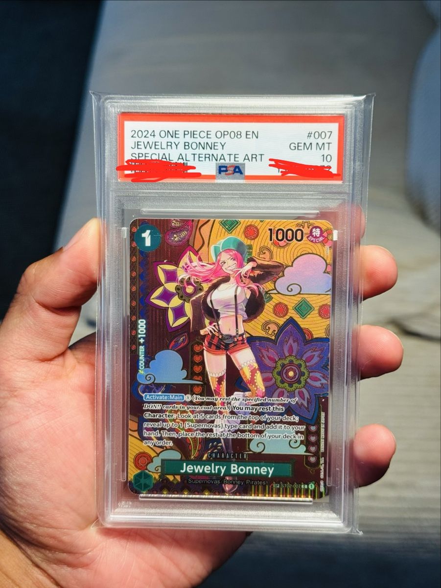Bandai Carte collezionabili: Jewelry Bonney OP08 PSA 10 – Nuovo e nell'imballaggio originale da Bernex venduto da Linc97