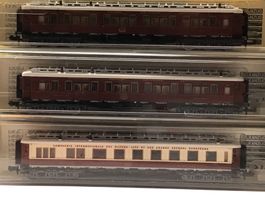 Minitrix Schlafwagen 3er Set, Spur N