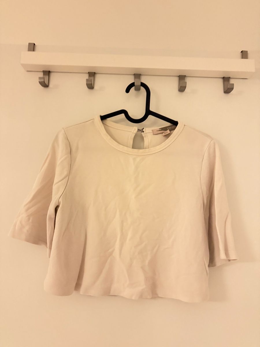 Top: Forever 21 Cropped Top - Stylish Summer Basic! Cream – Usato da Thalwil venduto da zhe_69pd