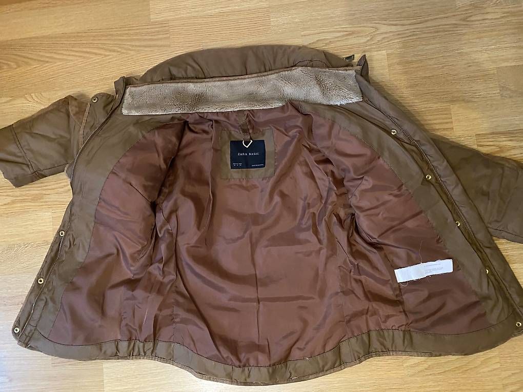Zara Giacche: Zara Basic Winterjacke Damen Gr. M 38 Beige Braun Top – Usato da Glarus venduto da Iroccinha 3