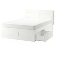 Bett mit Bettkasten und Regal Weiss 160x200 neuwertig