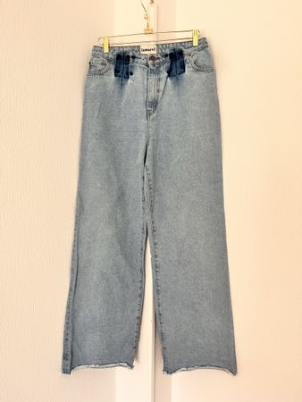Lamarel Jeans Wide Leg Light Blue Size 36