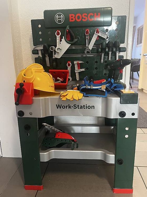 Kinder-Werkbankkoffer Bosch – Spielwerkbank mit Werkzeug