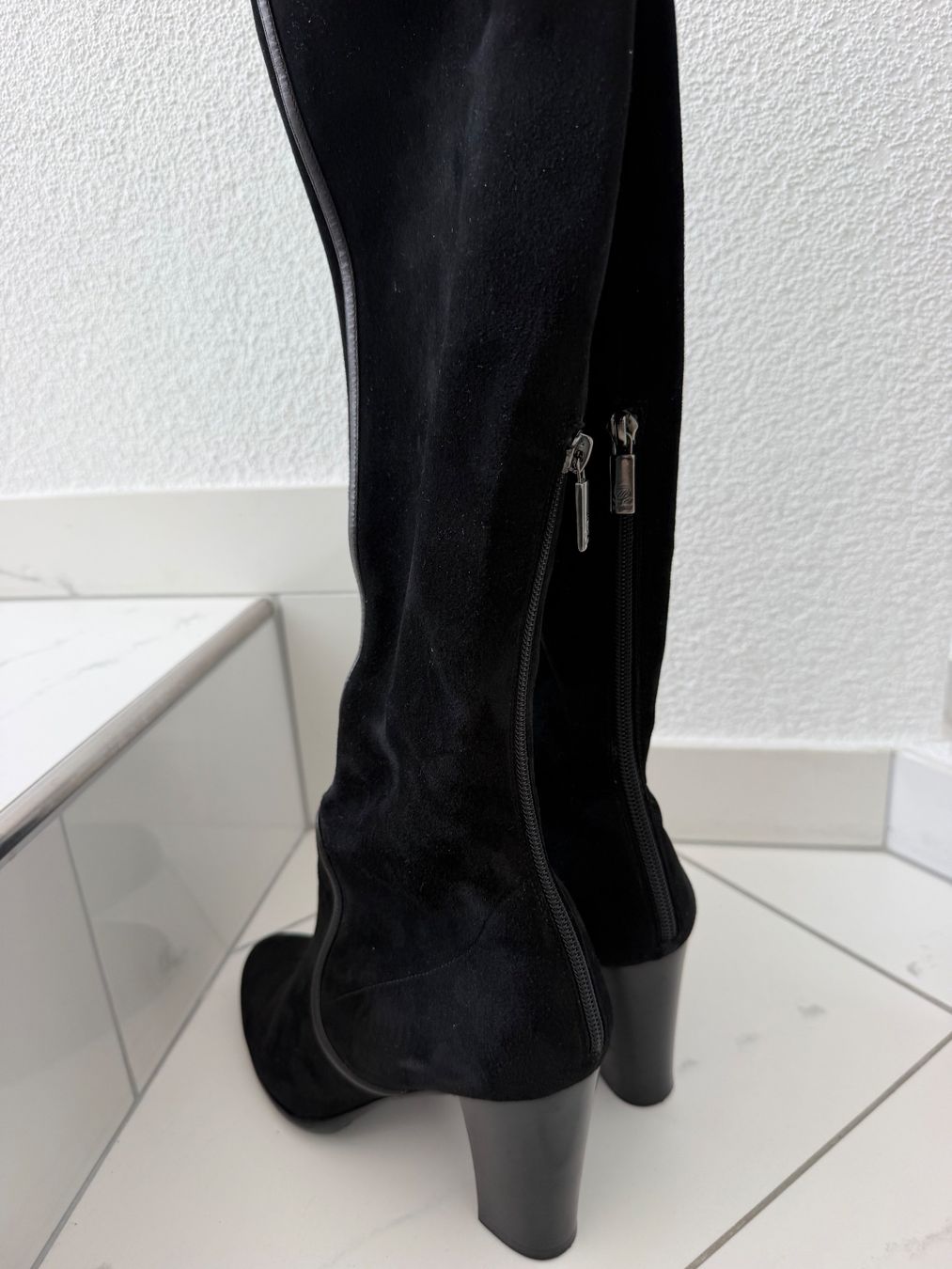 Navyboot Damenschuhe: Navyboot Lederstiefel – Neu (gemäss Beschreibung) aus Oberbueren von Swee 1