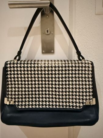 Lancel Handtasche, neuwertig, Hahnentritt Design, Herbst