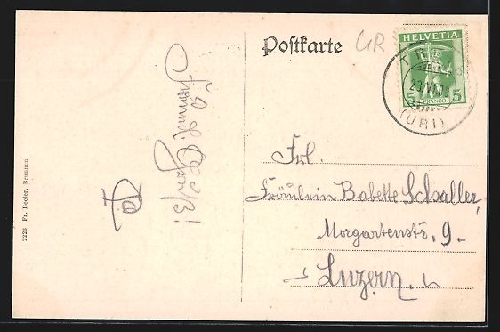 Cartoline postali: AK Seelisberg, Kirche Maria Sonnenberg – Usato da Berlin venduto da bartko-reher 1