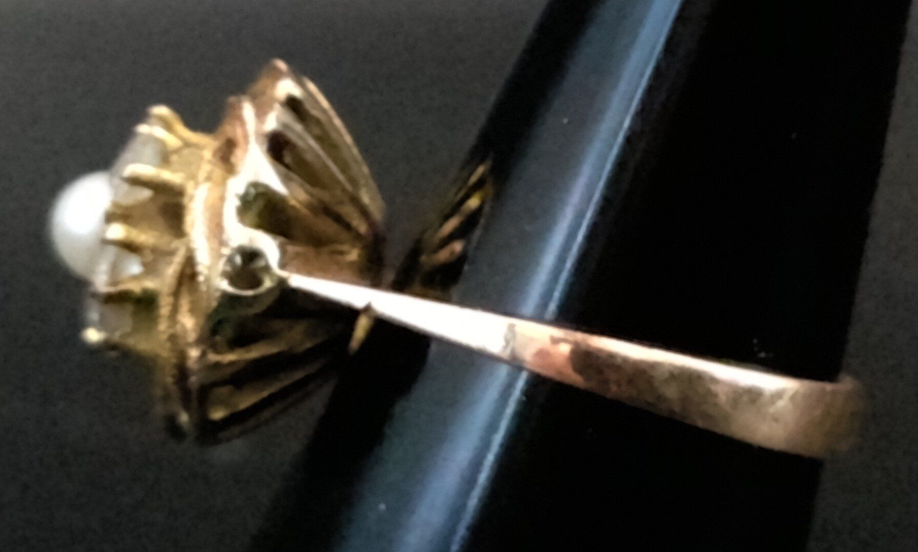 Bagues: Ring, 585er Gelbgold, mit echter Perle – D'occasion à Rorschacherberg par snOOpydOg11 1
